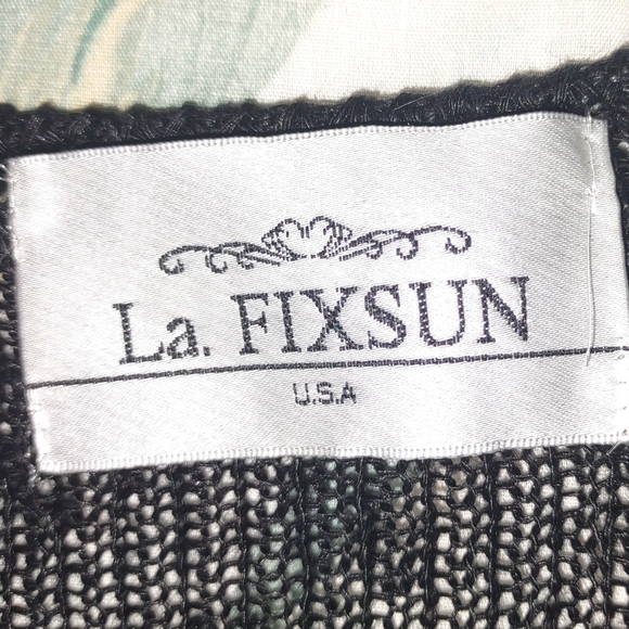 "La. Fix Sun" black Knit Sweater, Sheer, size O, NWOT - Picture 6 of 7